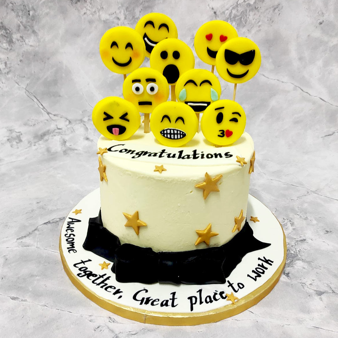 Emoji Themed cake